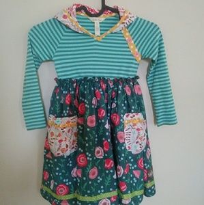 Matilda Jane Chrissy Hooded Dress Sz 4